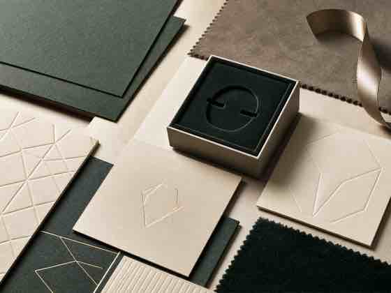 Jewelry packaging materials, surface samples and custom insert components